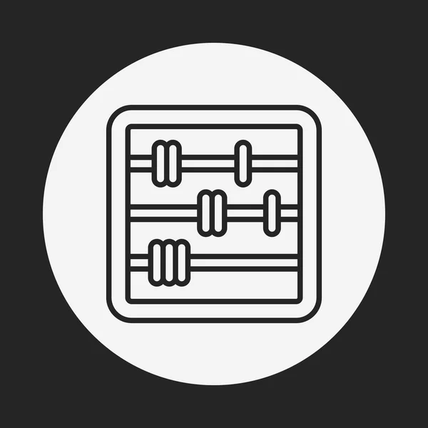 Icono de línea Abacus — Archivo Imágenes Vectoriales
