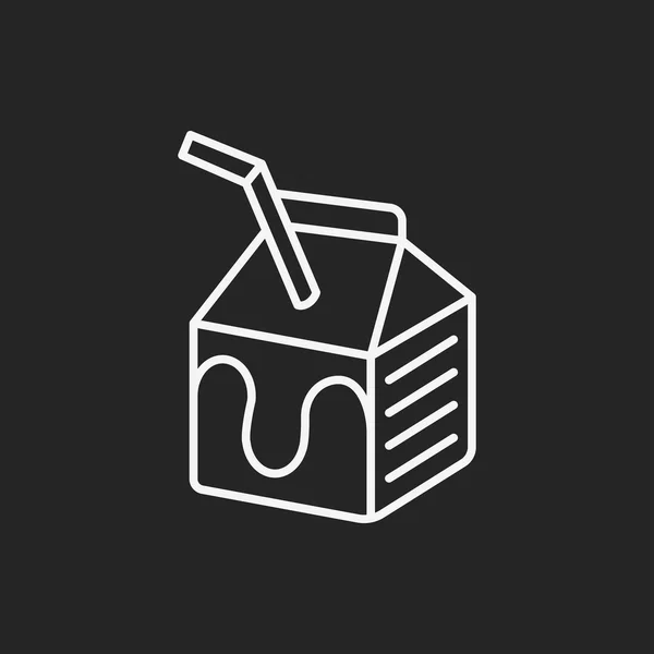 牛奶线图标 — 图库矢量图片