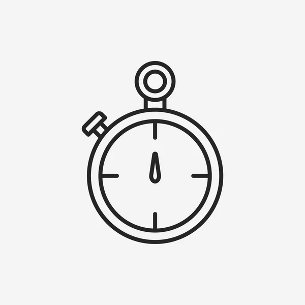 Stopwatch line icon — Stock Vector