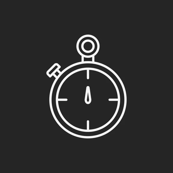 Icona linea cronometro — Vettoriale Stock