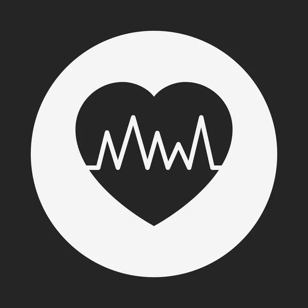 Ícone ECG —  Vetores de Stock