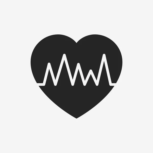 Icono del ECG — Vector de stock