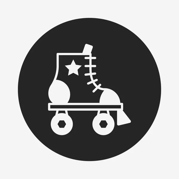 Roller skate-ikonen — Stock vektor