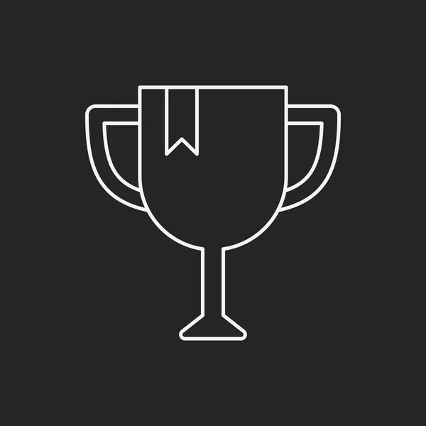 Icono de línea de trofeo — Vector de stock