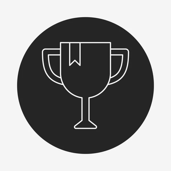 Trophy line icon — Stock Vector