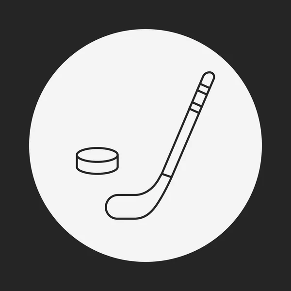 Golf lijn pictogram — Stockvector