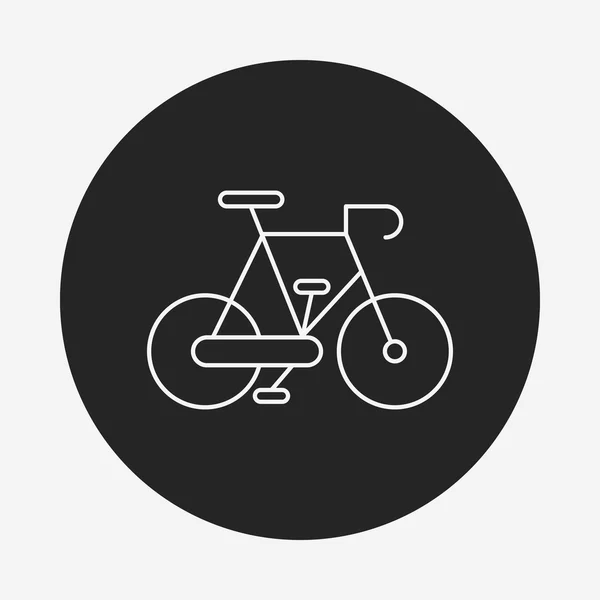 Значок линии велосипеда — стоковый вектор