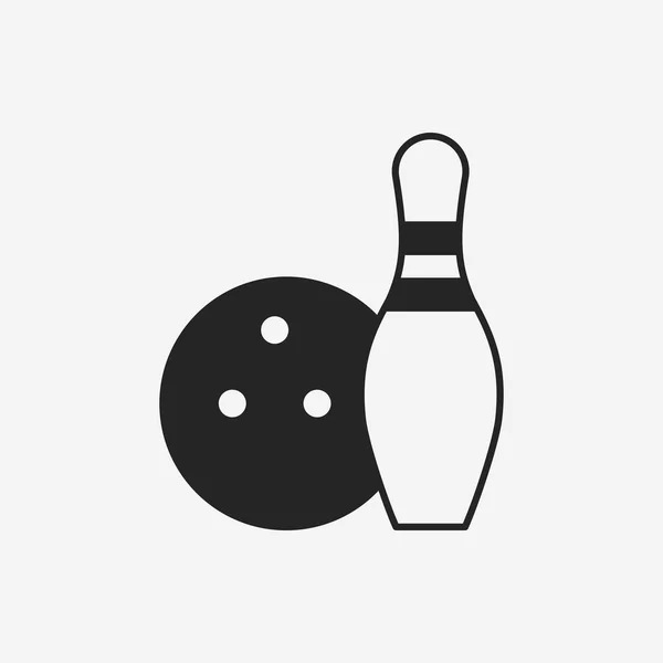 Bowling ikonra — Stock Vector