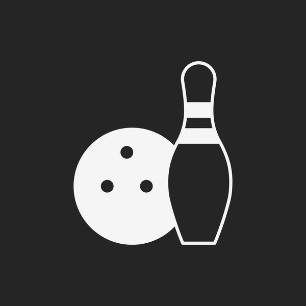 Icône de bowling — Image vectorielle