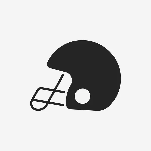 Voetbal helm pictogram — Stockvector