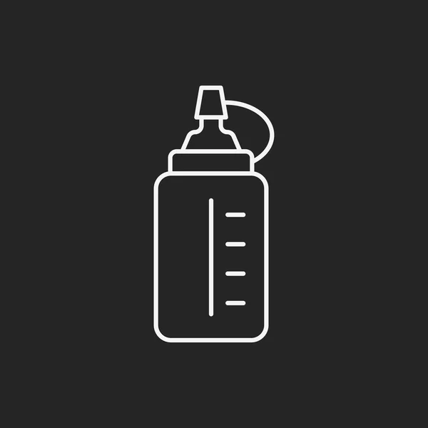 Icono de línea botella agua — Vector de stock
