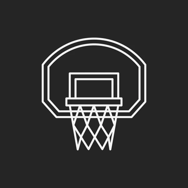 Icona della linea di basket — Vettoriale Stock