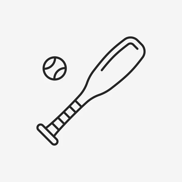 Baseball line icon — Stock Vector