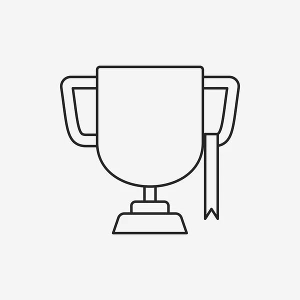 Icono de línea de trofeo — Vector de stock