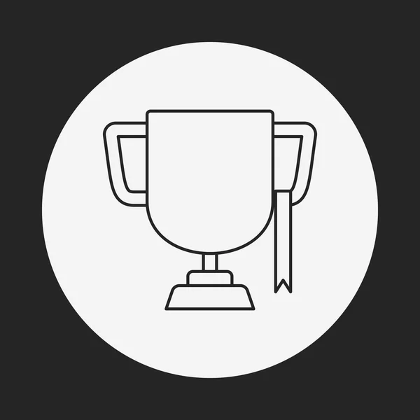 Icono de línea de trofeo — Vector de stock