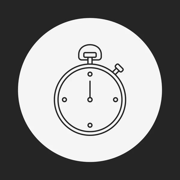 Stopwatch line icon — Stock Vector