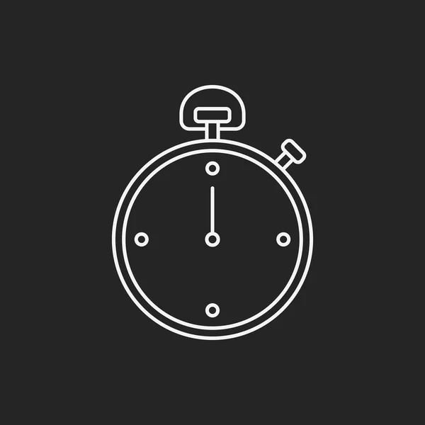 Stopwatch Line Pictogram — Stockvector