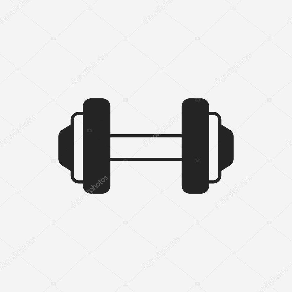 Dumbbell icon Stock Vector by ©vectorchef 73766175