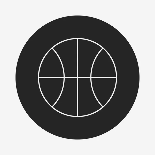 Basketball line icon — Stock Vector