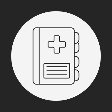 Sağlık dosyası satırı simgesi