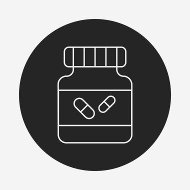 İlaç şişesi satırı simgesi