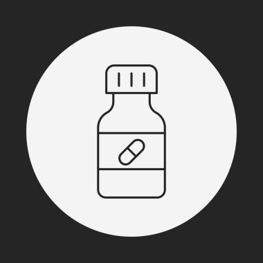 İlaç şişesi satırı simgesi