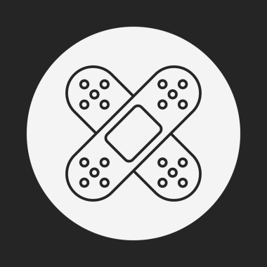 Bandaj çizgisi simgesi