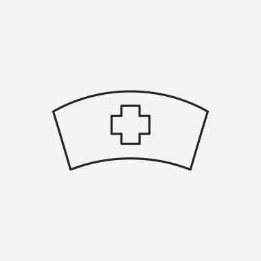 Hemşire şapka satırı simgesi