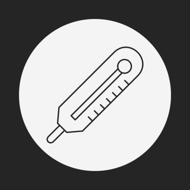 Termometre satırı simgesi