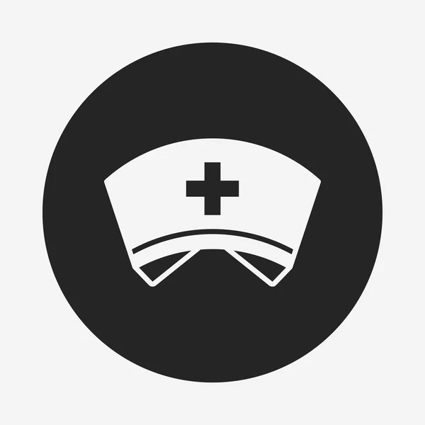 Icono del sombrero de enfermera — Archivo Imágenes Vectoriales