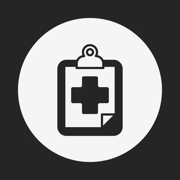 Ikone der Krankenakte — Stockvektor