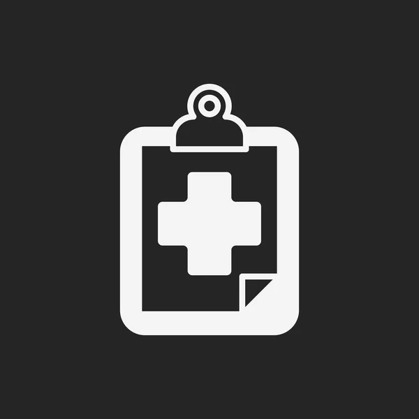 Icono de archivo médico — Vector de stock