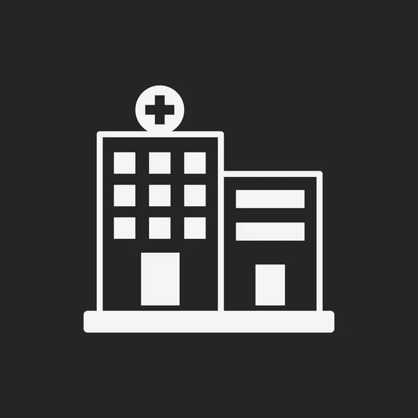 Hospital building icon — Stock Vector