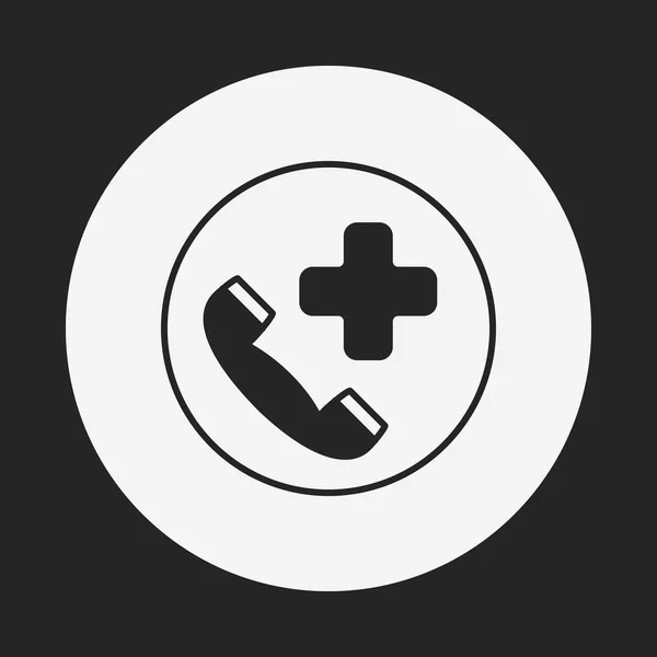 Noodoproep pictogram — Stockvector