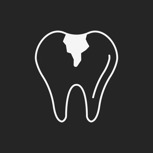 Fogorvos tooth ikon — Stock Vector