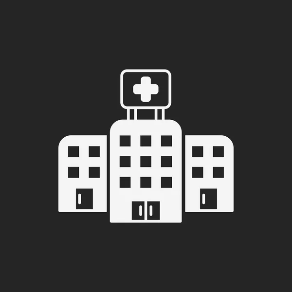 Edificio del hospital icono — Vector de stock