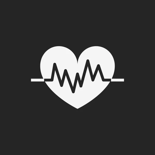 Ícone ECG — Vetor de Stock