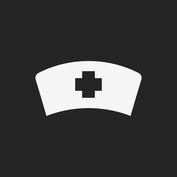 Verpleegkundige hoed pictogram — Stockvector