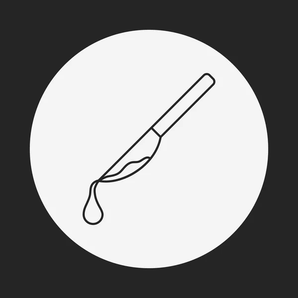 Icône de ligne scalpel — Image vectorielle