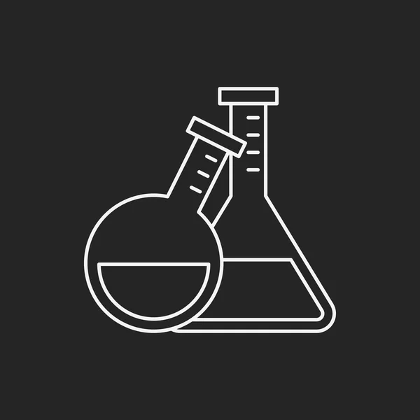 Ícone de linha de drogas experimentais —  Vetores de Stock