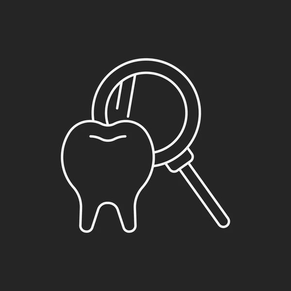 Dentist line icon — Stock Vector