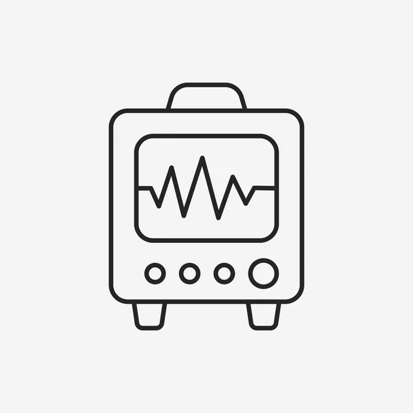 EKG ikon — Stock vektor