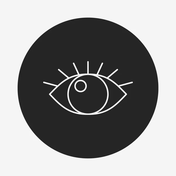 Ikonen för ögonlinjer — Stock vektor