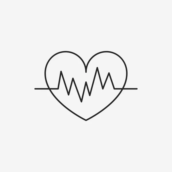 Ikona čáry EKG — Stockový vektor