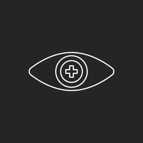 Eye line icon — Stock Vector