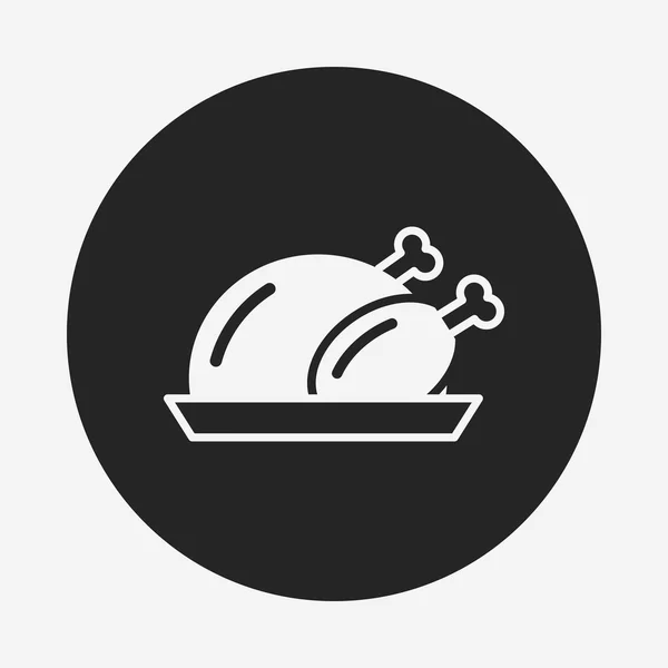 Icono de pollo — Vector de stock