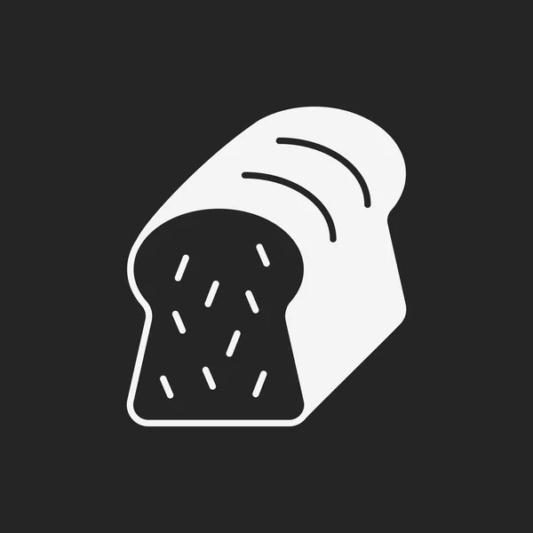 Pan tostada icono — Vector de stock