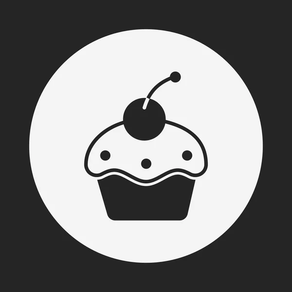 Cupcake-ikonen — Stock vektor