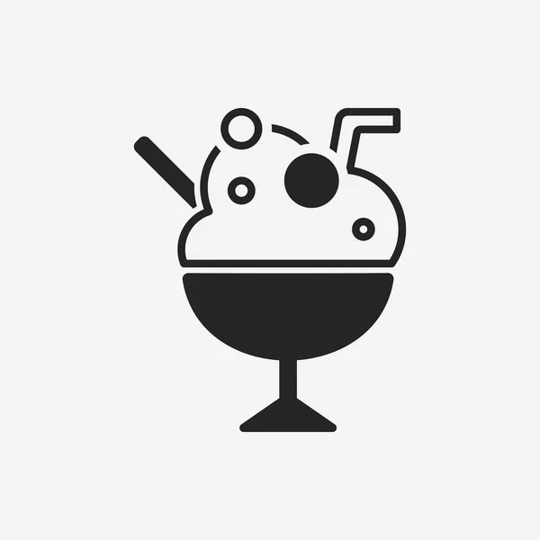 Icono de helado — Vector de stock