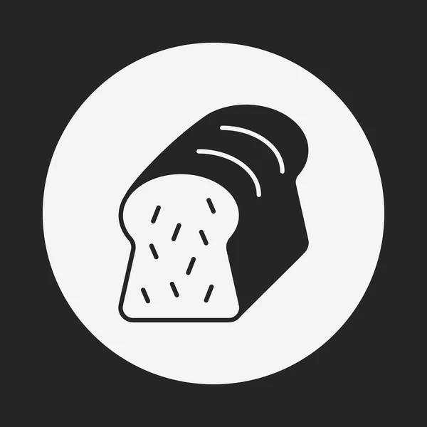 Brood toast pictogram — Stockvector